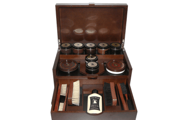 Shoe Shine Kit - Luxury Shoe Care Set - The King by Famaco France - ValentinoGaremi